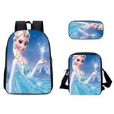 Frozen Princess Elsa Schoolbag Backpack Lunch Bag Pencil Case Set Gift for Kids Students